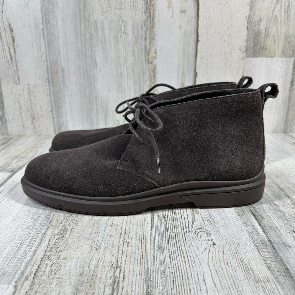 Easy Spirit Mens 10 Cushioned Bento Round Toe Lace-Up Leather Chukka Boots